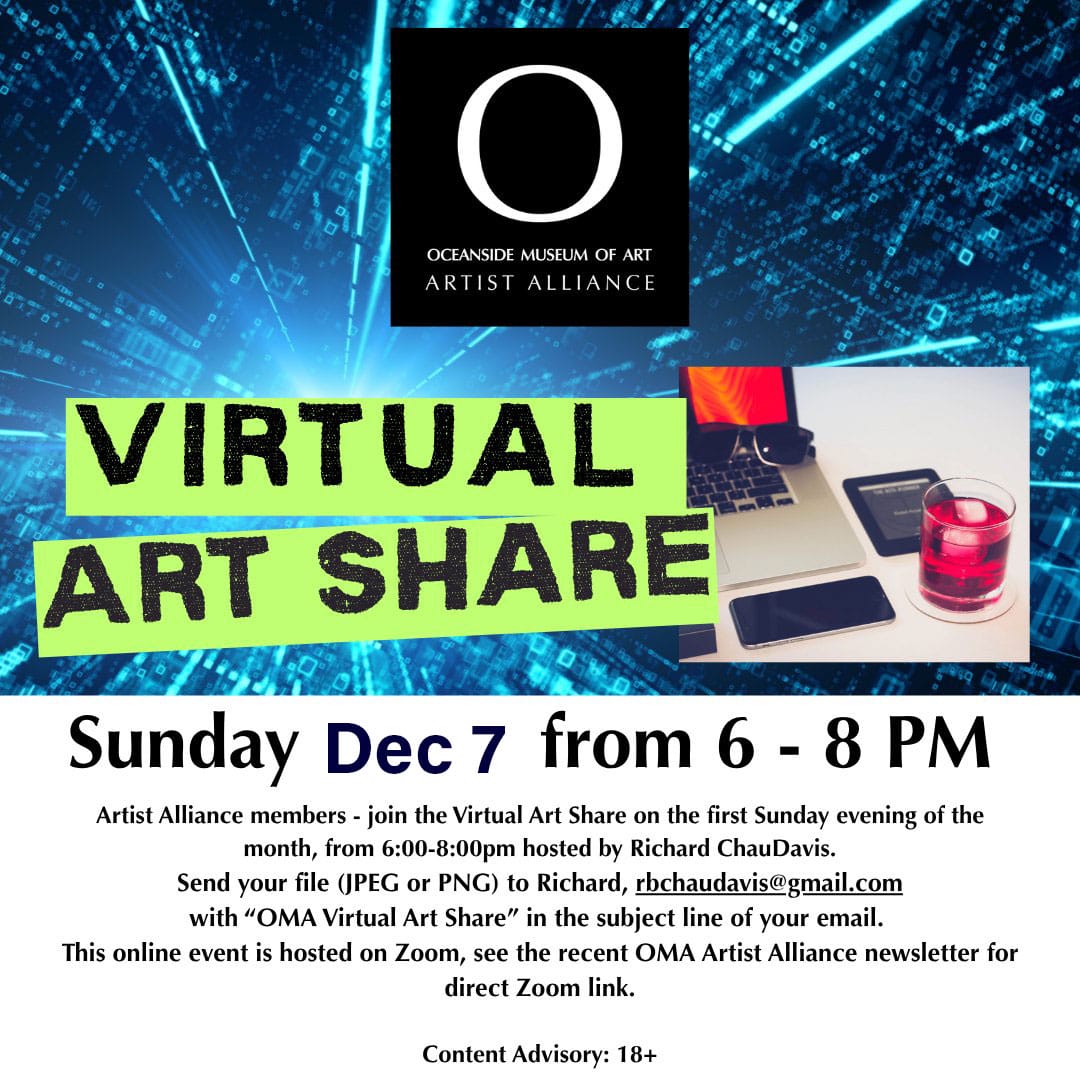 OMA Virtual Art Share, 12-07-2025 6-8pm